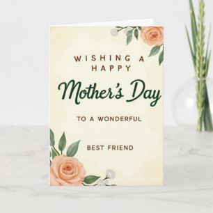 Best Friend Mothers Day Wish Card