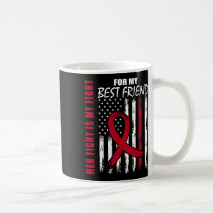 Best Friend Multiple Myeloma Awareness American Fl Coffee Mug