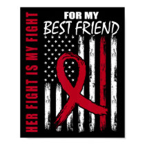 Best Friend Multiple Myeloma Awareness American Fl Poster