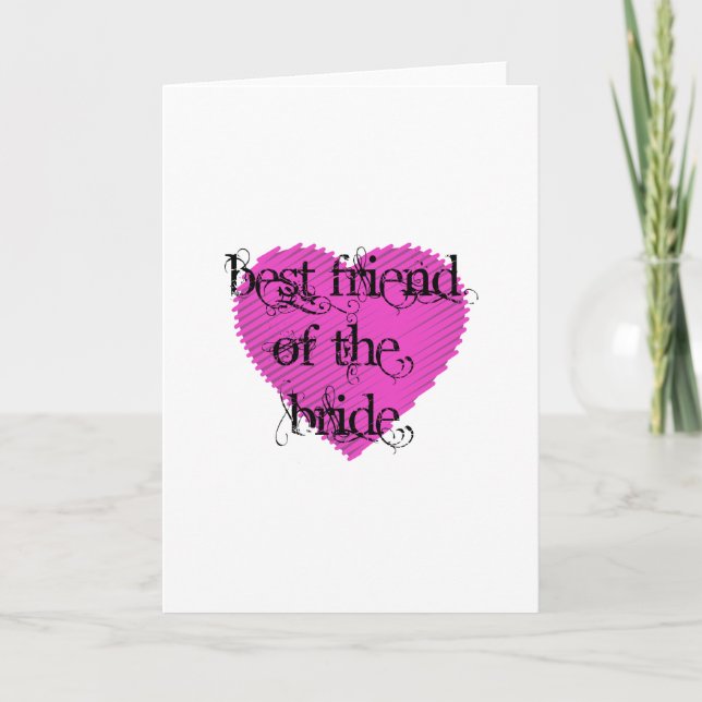 Best Friend of the Bride Card (Front)