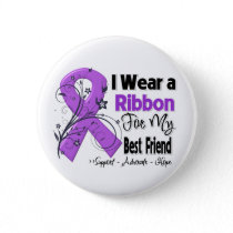 Best Friend - Pancreatic Cancer Ribbon Button