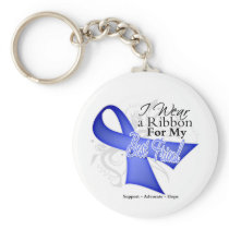 Best Friend Periwinkle Ribbon - Stomach Cancer Keychain