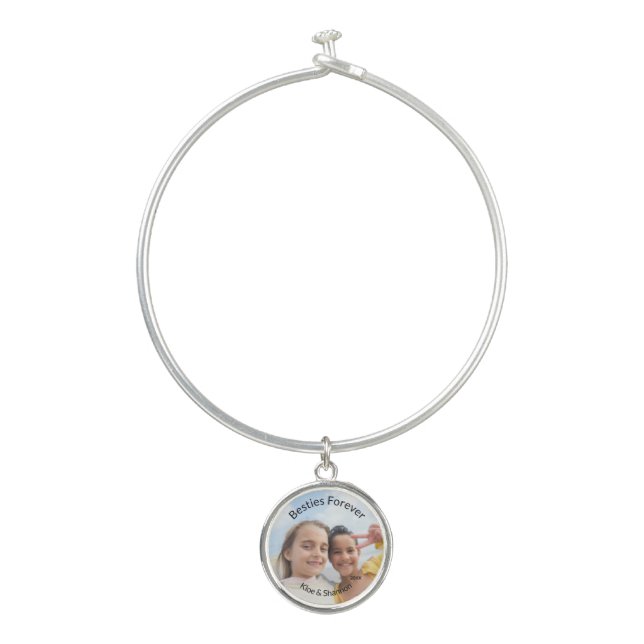 Best Friend Photo Bracelet - Charm Personalized (Front)