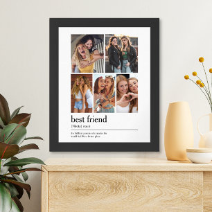 Best Friend Photo Collage Keepsake Poster