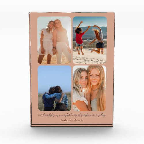 Best Friend Picture Frame Birthday Gift For Her Photo Block