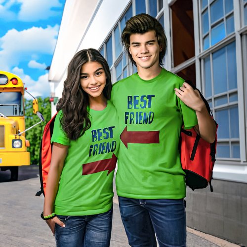 Best Friend Pointing Red Arrow T_Shirt