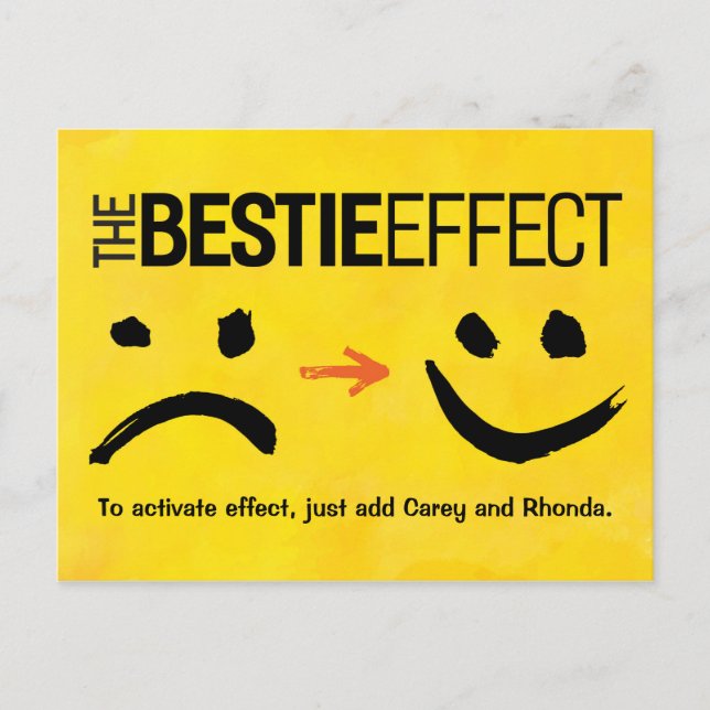 Best Friend Postcard, The Bestie Effect Postcard (Front)