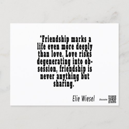 Best Friend Quotes friendship motivational phrases Postcard