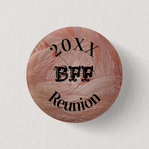 Best Friend Reunion Girly Pastel Pink Girl Event Button