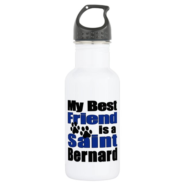 Best Friend Saint Bernard Water Bottle (Front)