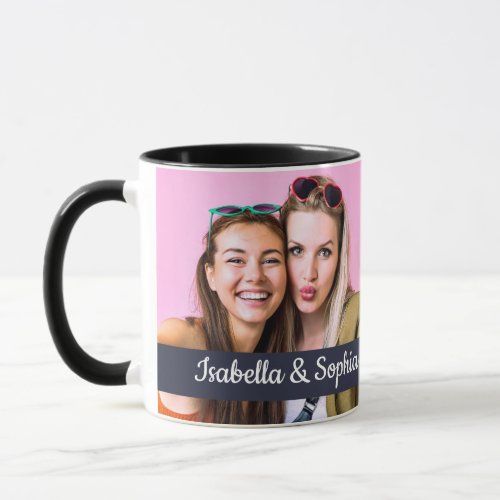 Best Friend Since modern two pictures template BFF Mug
