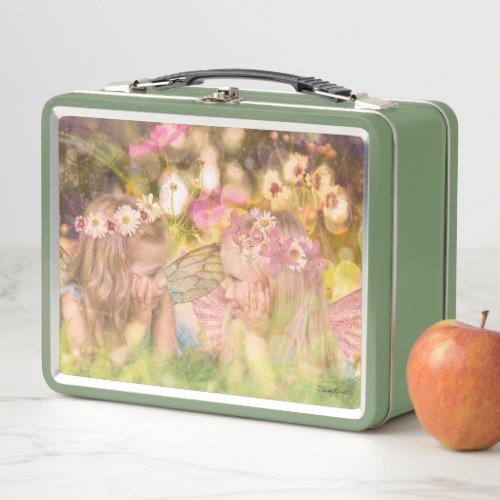 Best Friend  Sisters Magical Fairies Metal Lunch Box