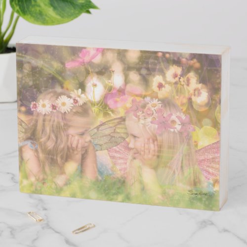 Best Friend  Sisters Magical Fairies Wooden Box Sign