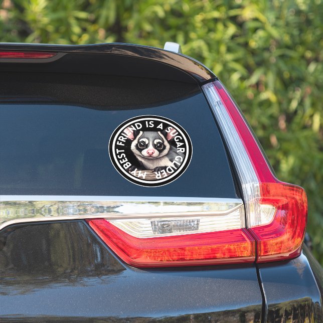 Best Friend Sugar Glider Sticker (Car Side)