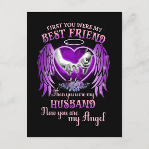 Best Friend Then You Were My Husband Memorial Gift Postcard