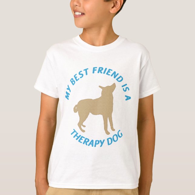 Best Friend Therapy Dog T-Shirt (Front)