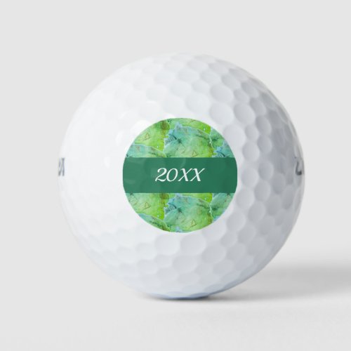 Best Friend Vacation Artistic Green Girls Trip Golf Balls