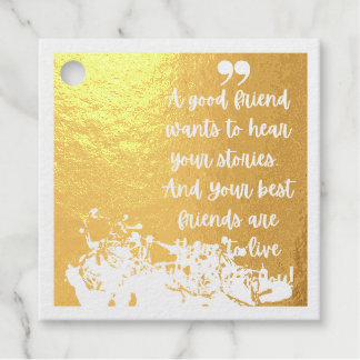 BEST FRIENDS 000259 FOIL FAVOR TAGS
