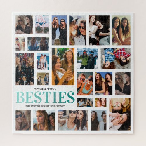 Best Friends 24 Photo Collage Jigsaw Puzzle