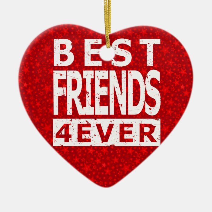 Best Friends 4 Ever Christmas Tree Ornament