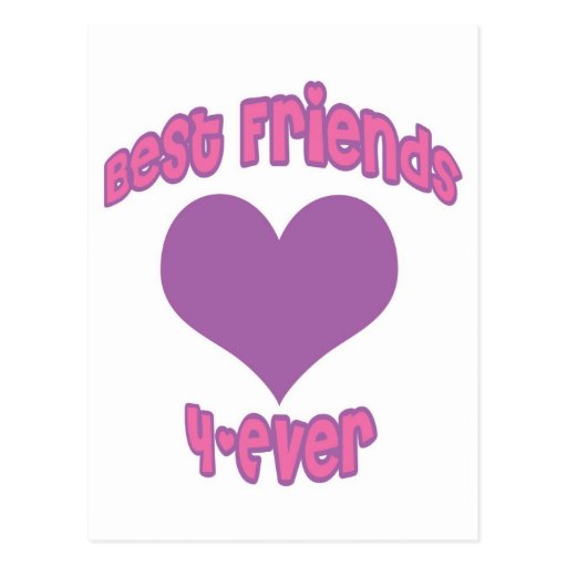 Best Friends 4-Ever Postcard | Zazzle