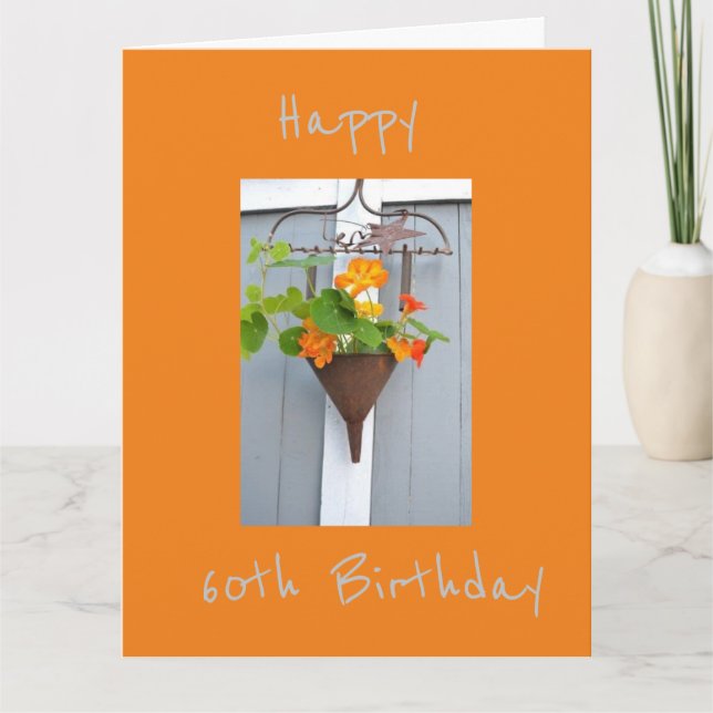 BEST FRIEND'S *60th* BIRTHDAY CARD (Front)