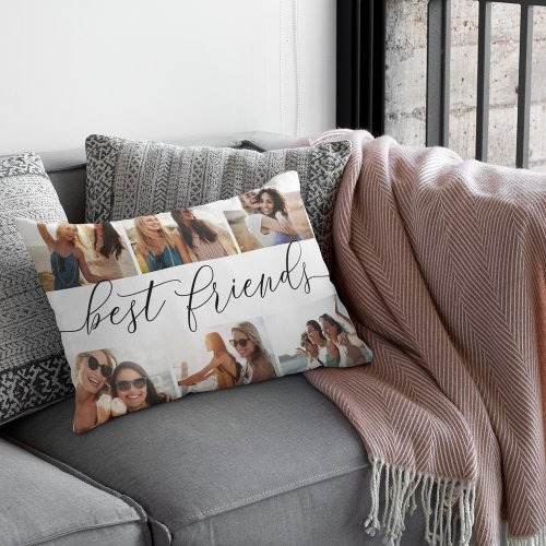 Best Friends  6 Photo Collage Accent Pillow