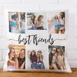 Best Friends 6 Photo Collage Keepsake Throw Pillow<br><div class="desc">Celebrate friendship with the Best Friends 6 Photo Collage Keepsake Throw Pillow. This personalized pillow features a beautifully arranged collage of six cherished photos, capturing unforgettable moments with your best friends. Crafted from high-quality materials, it adds a stylish and sentimental touch to any space, perfect for displaying on a bed...</div>