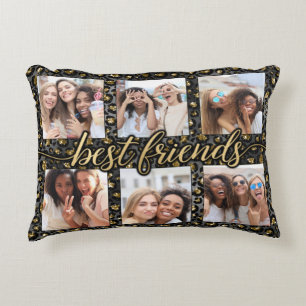 Best Friends 6 Photo Collage Pillow