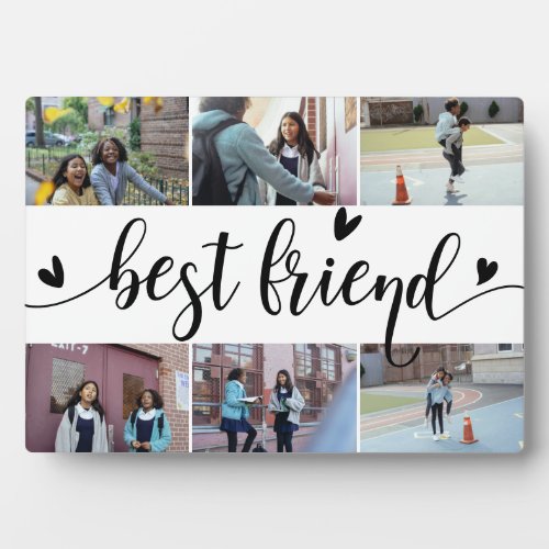 Best Friends 6 Photo Collage Plaque