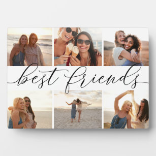 Personalised 8x4" plaque with photo best friends friendship quote nanny gift # 