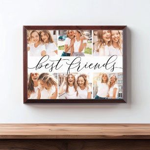 Best Friends 6 Photo Collage Plaque