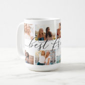 Best Friends 8 Photo Collage Coffee Mug (Front Left)