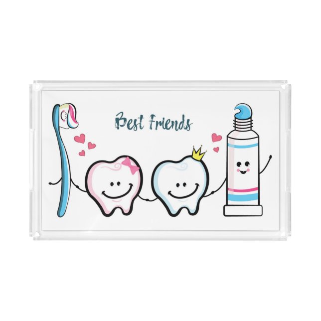 Best Friends Acrylic Tray (Front)