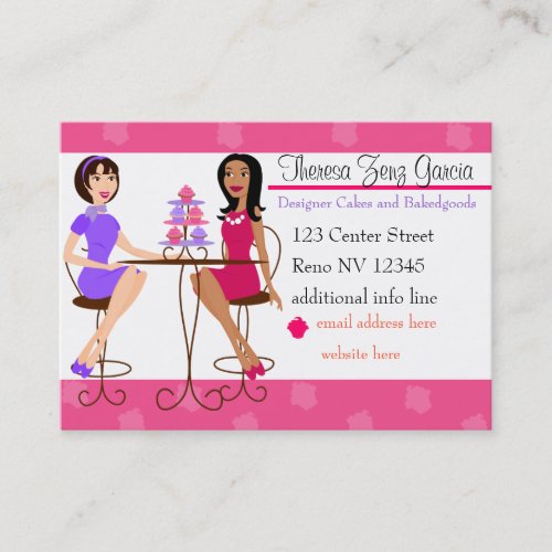 Best Friends and Cupcakes Business Card