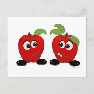 Best Friends Apples Postcard