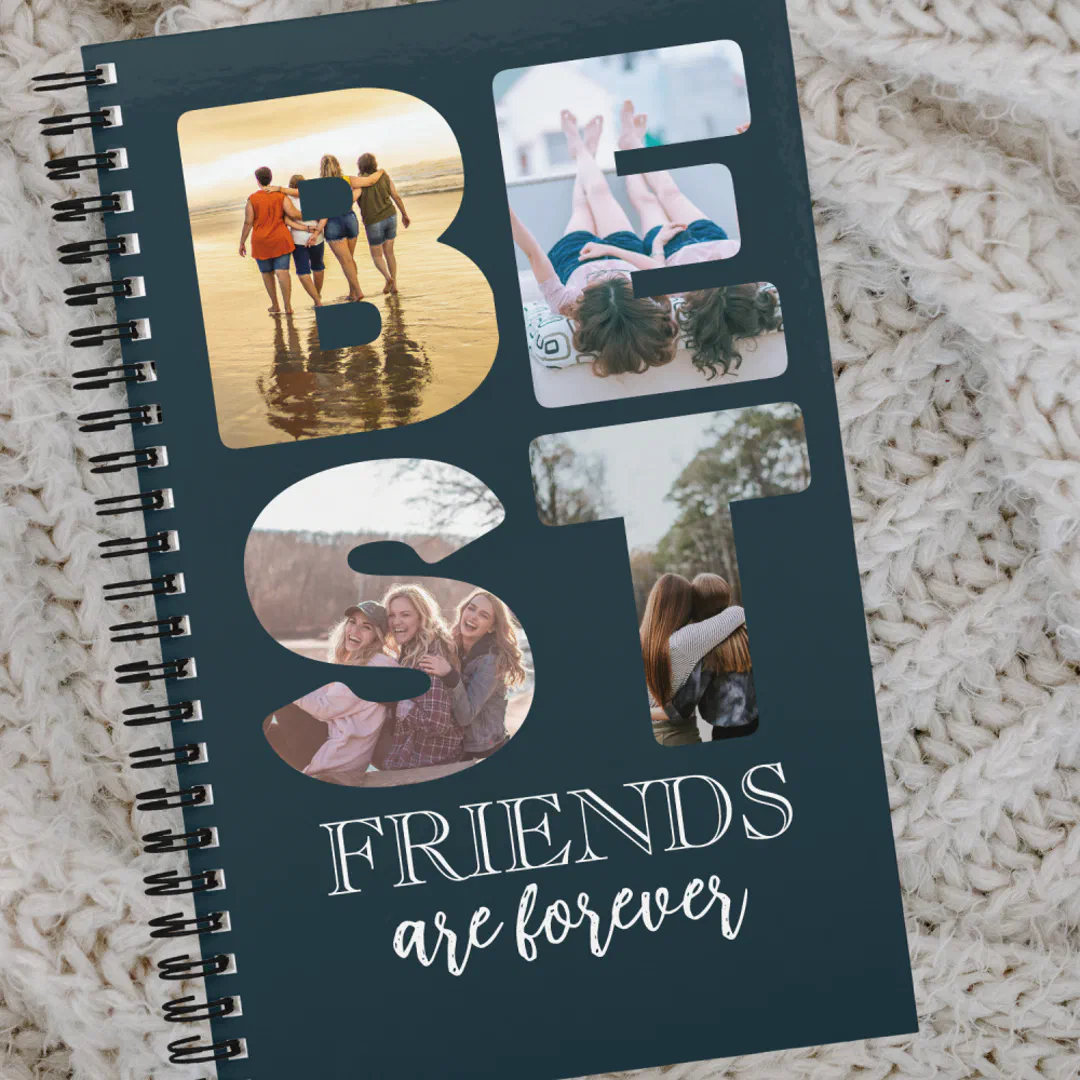 Best Friends are Forever Photo Graduation Gift Notebook