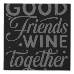 Best Friends are the Sisters we choose for ourselv Faux Canvas Print