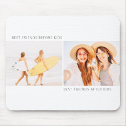Best Friends Before and After Kids Modern Mouse Pad