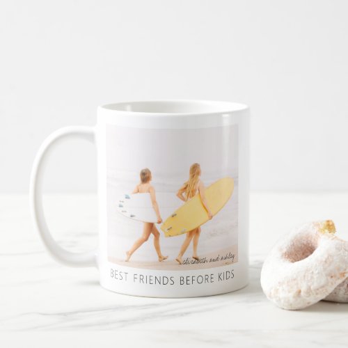 Best Friends Before and After Kids Modern Photo Coffee Mug