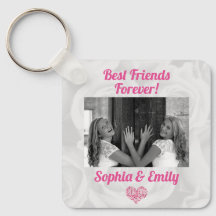 Best Friends Besties BFF Add Photo Names Cute Pink