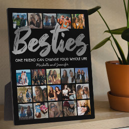 Best Friends | Besties Photo Collage Plaque