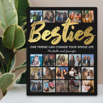 Best Friends | Besties Photo Collage Plaque