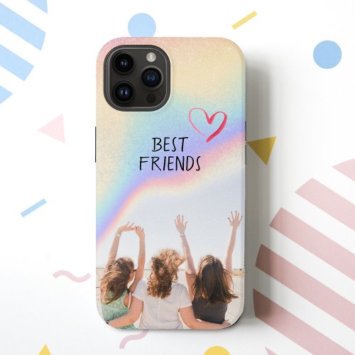 Best Friends Besties Photo Rainbow Colorful Case_Mate iPhone 14 Case