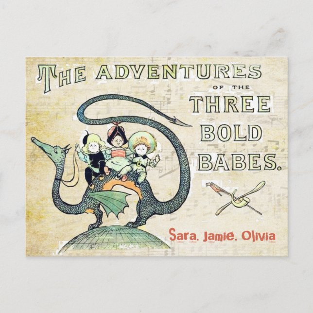 Best Friends BFF Dragon 3 Bold Babes Postcard (Front)