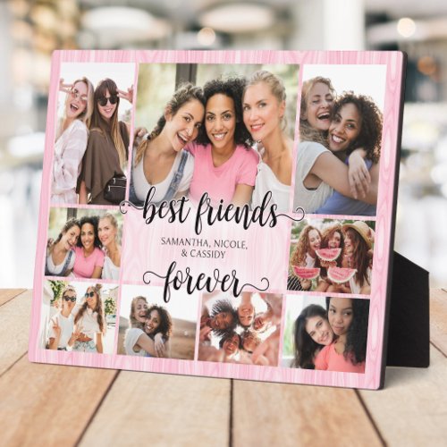 Best Friends BFF Girls Friendship Acrylic Keepsake Plaque