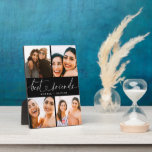 Best Friends BFF Modern Elegant Heart Script Photo Plaque<br><div class="desc">Gift your bestfriends something memorable,  unique and beautiful like this photo keepsake plaque with a modern elegant script lettering of "bestfriends" with a cute little heart on the center. A stylish and chic customized gift for BFFs. (Placement photo by Omar Lopez on Unsplash. Kindly replace it with your own.)</div>