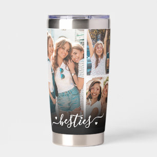 Best Friends BFF Photo Collage Insulated Tumbler
