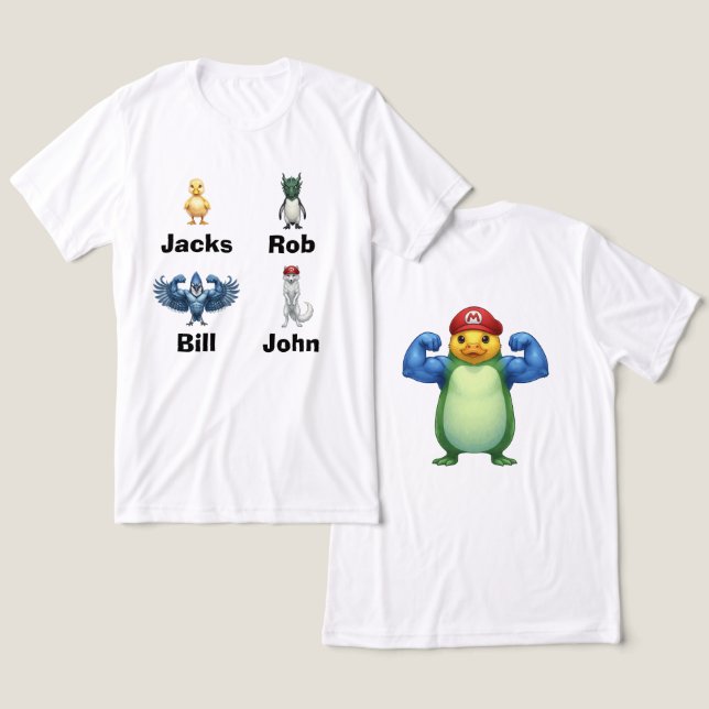Best Friends Bird Characters Shirt (Design Front & Back)