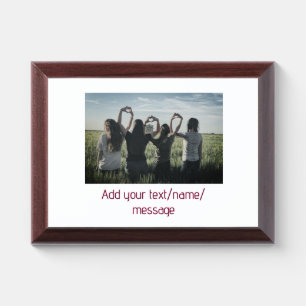 best friends bridesmaid bride girly photo pin text award plaque